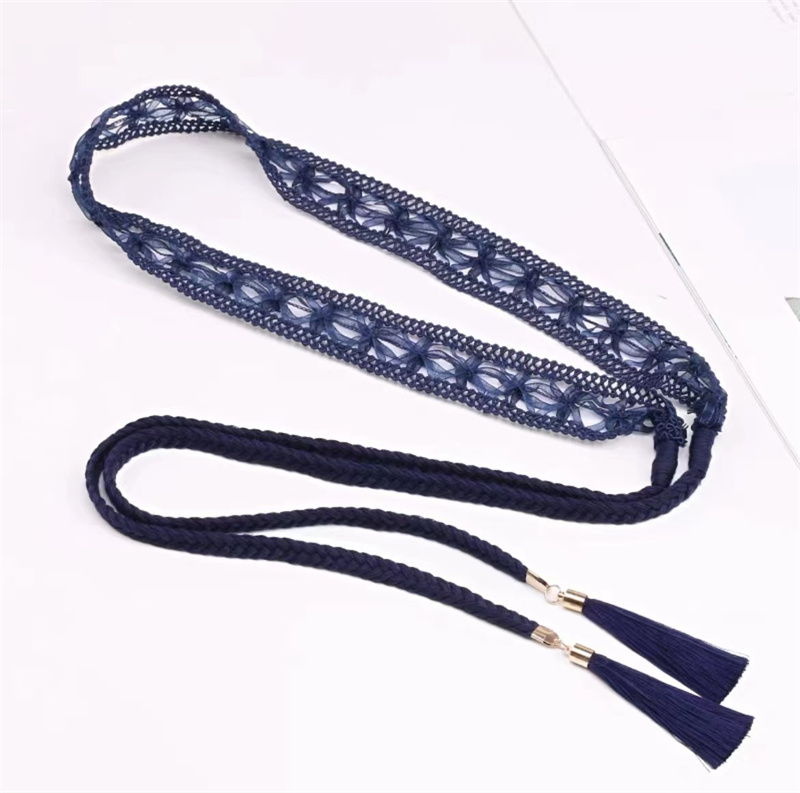 3.5cm民族风蕾丝流苏、花边腰带