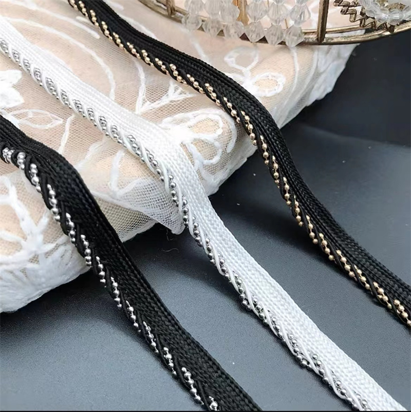 1cm新品铜链条涤纶子母带