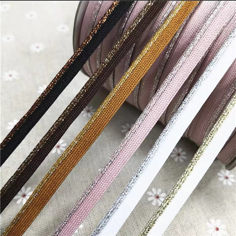 1cm涤纶滚边金银葱子母带