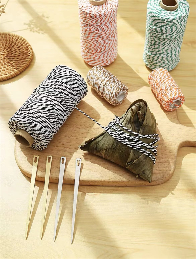 0.5cm白色间黑色纯棉绳子