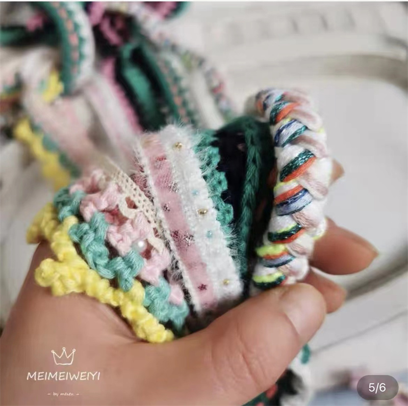 3.5cm小香风毛线花边织带