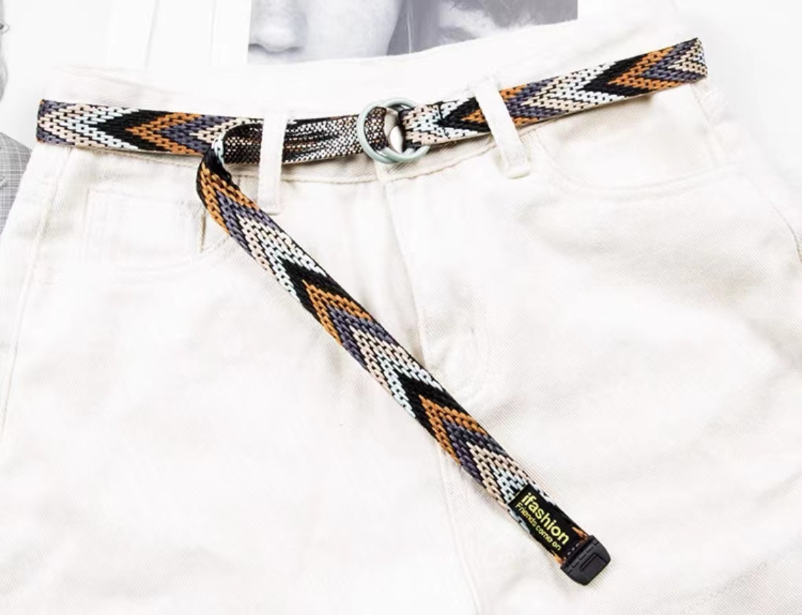 4cm棉麻休闲民族风手工腰带