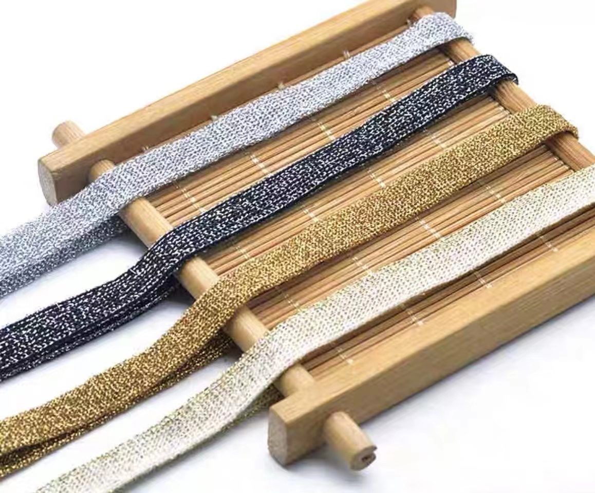 2.5cm金银丝针织织带