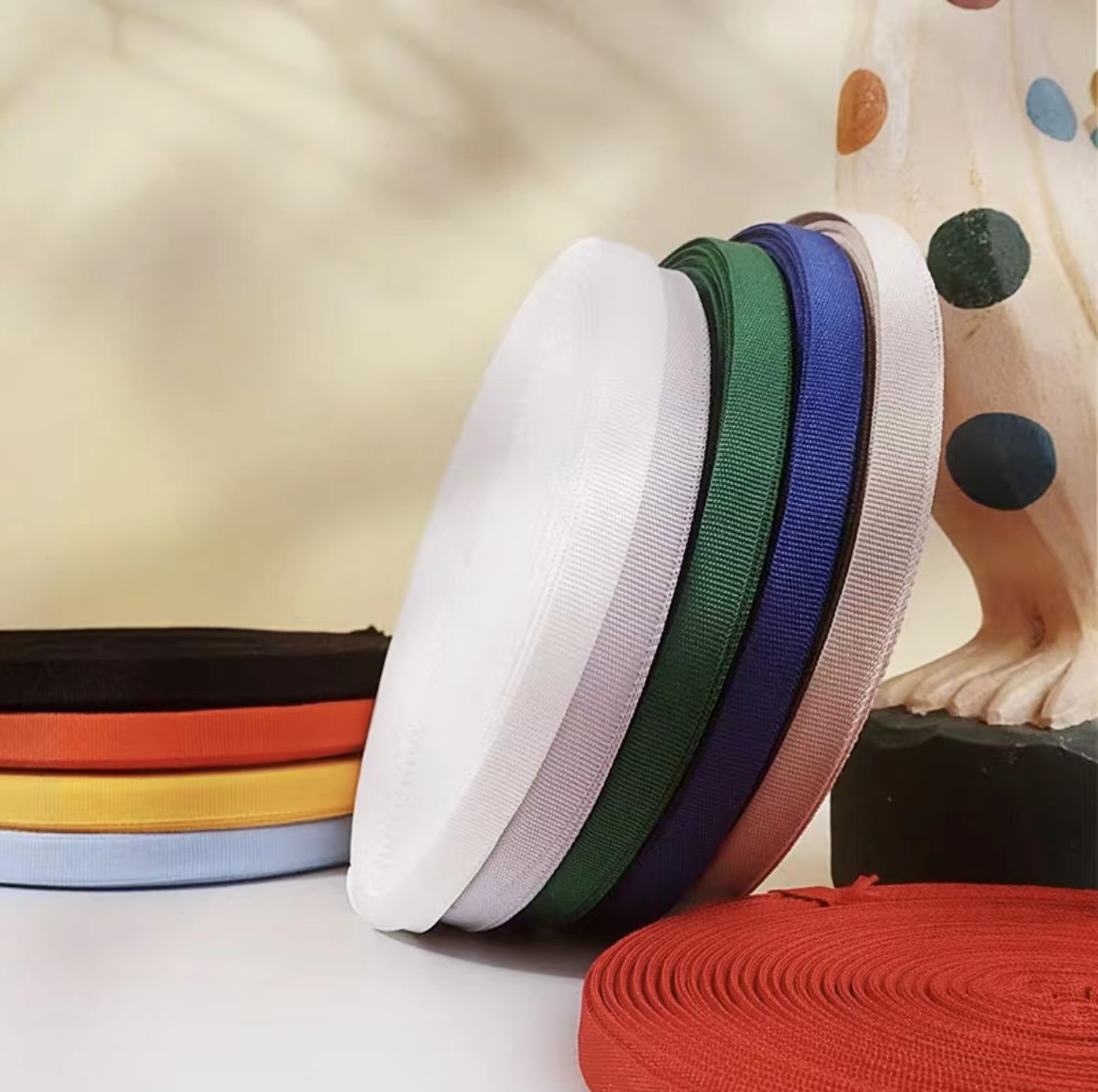 1cm color polyester plain belt